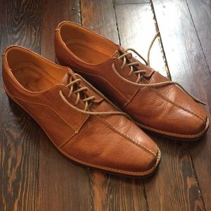 Sandro Moscoloni tan leather Oxfords s 10.5